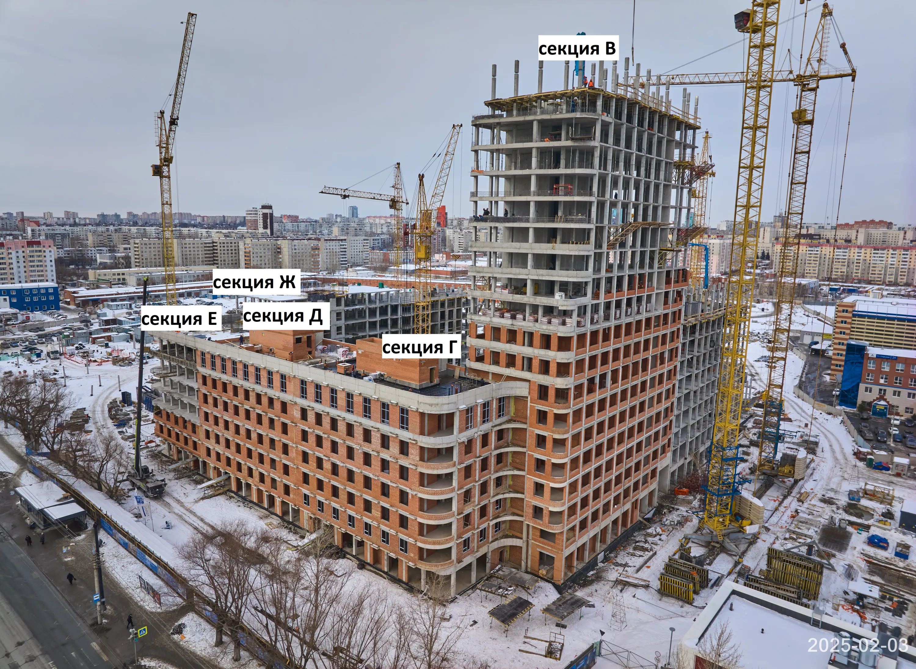 ЖК Голос Кашириных ход строительства