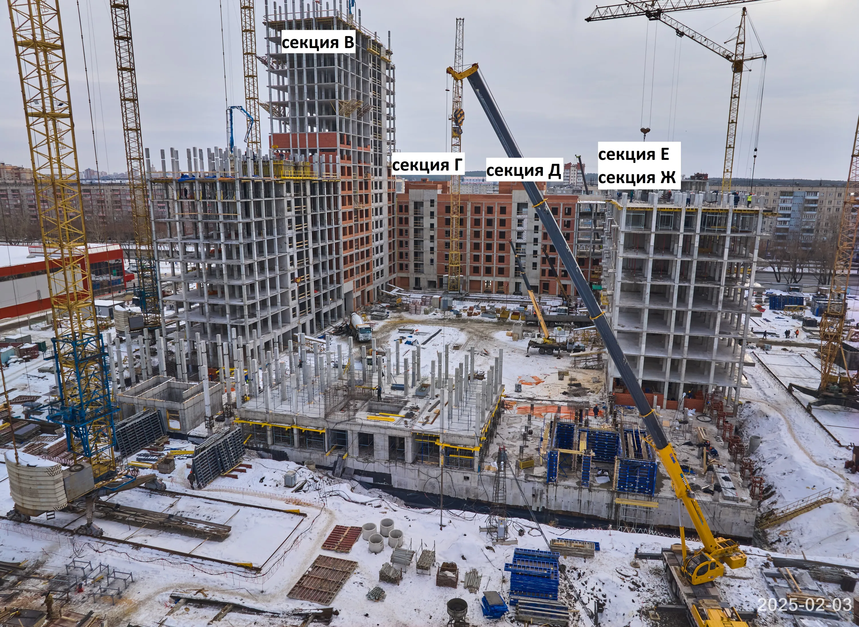 ЖК Голос Кашириных ход строительства