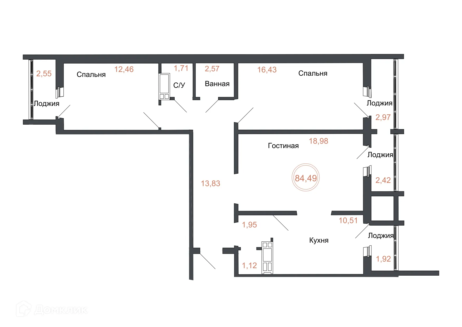 Фото квартиры в ЖК Симфония