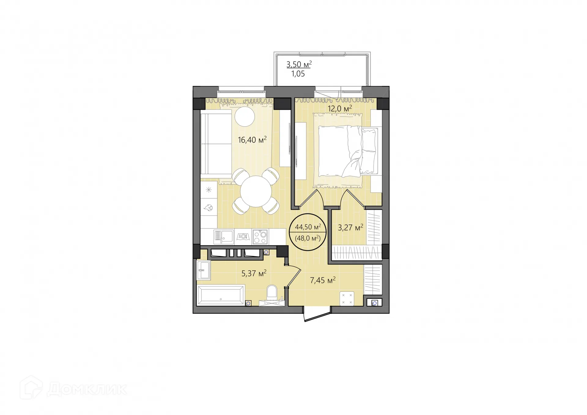 Фото квартиры в ЖК Манхэттен