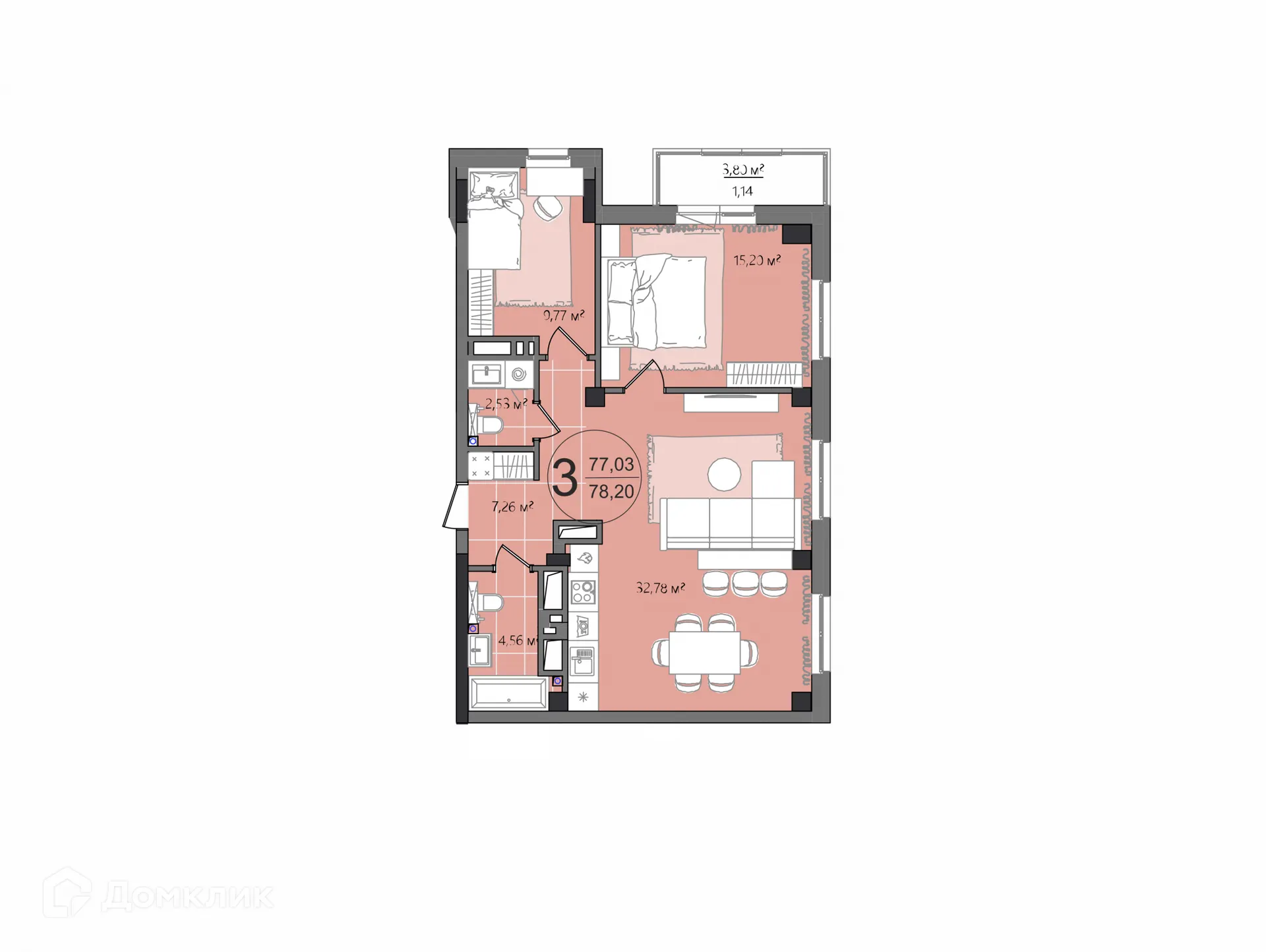 Фото квартиры в ЖК Манхэттен