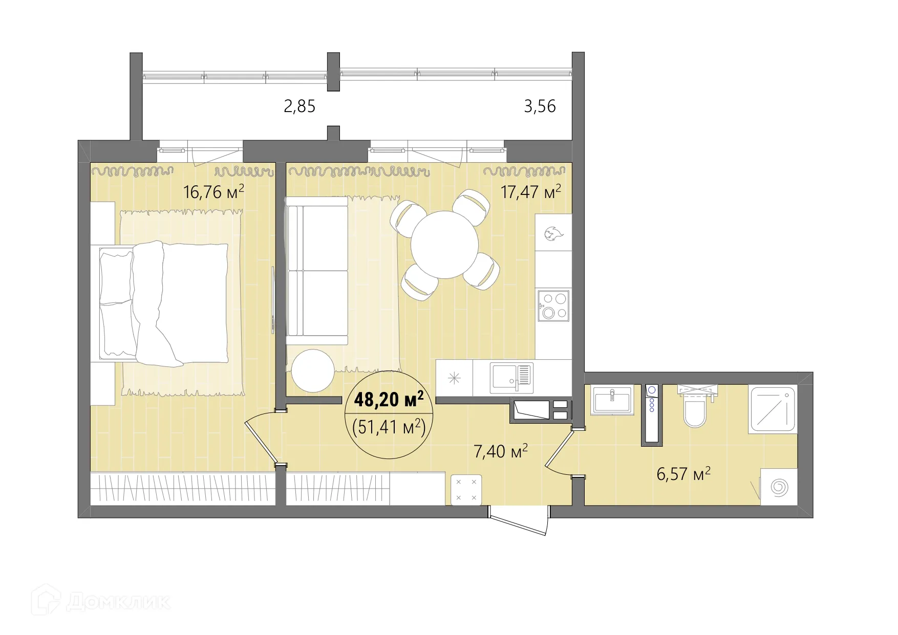 Фото квартиры в ЖК Манхэттен