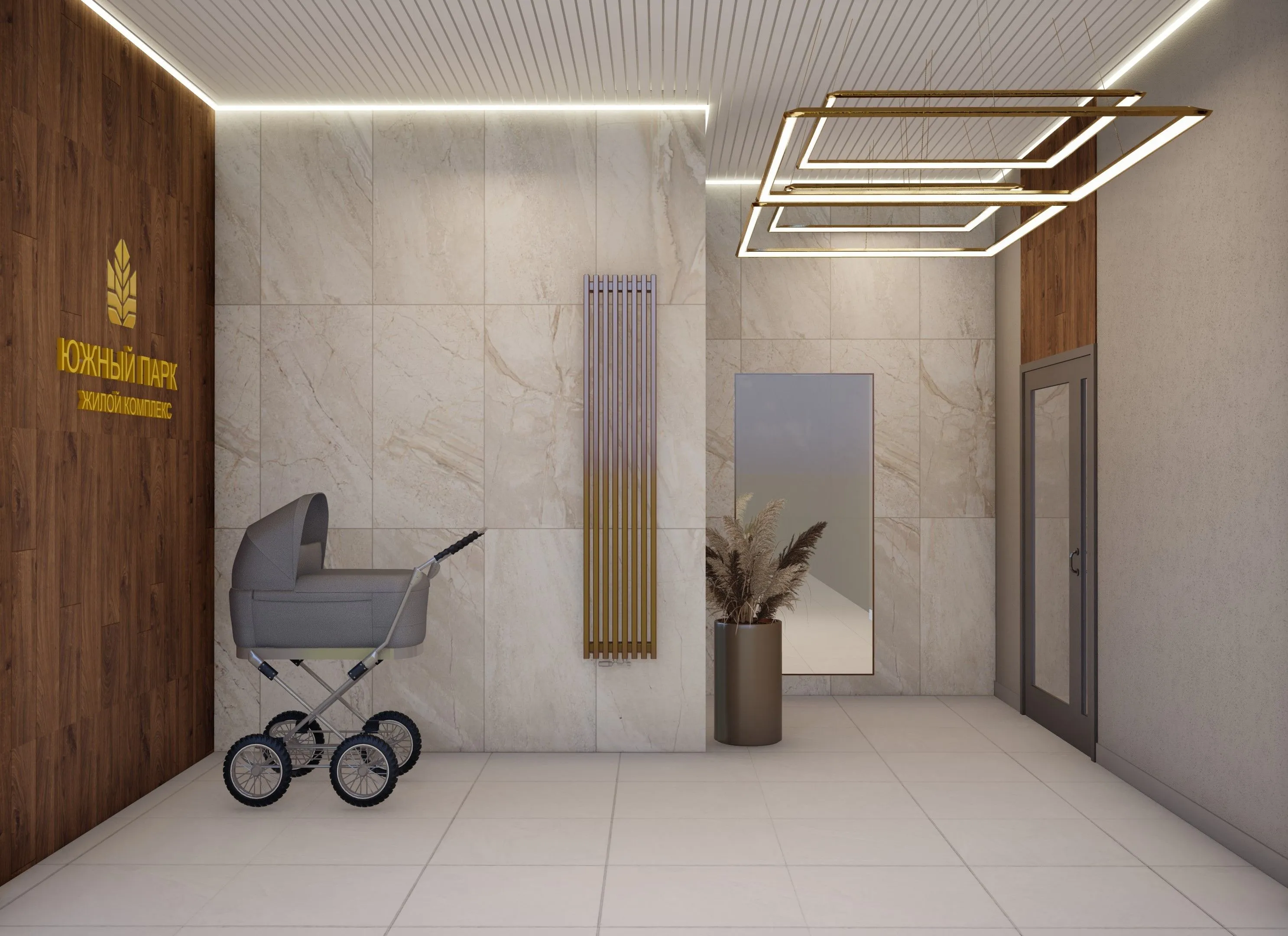 Планировка 2-комнатной квартиры 58 м² в ЖК ЖК Южный Парк, г. Южноуральск — фото 6