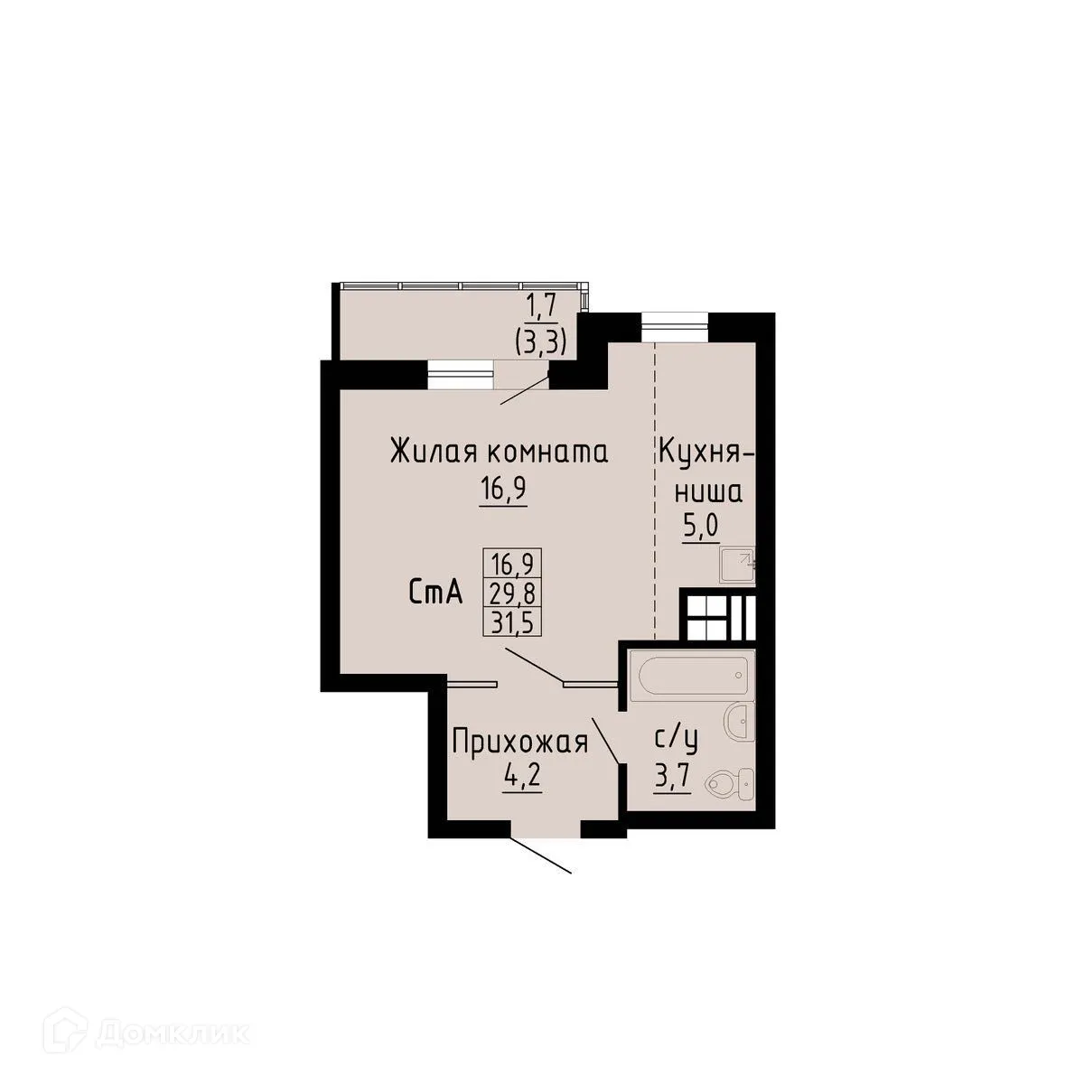 Фото квартиры в ЖК Жилой комплекс  "Матрёшкин двор"