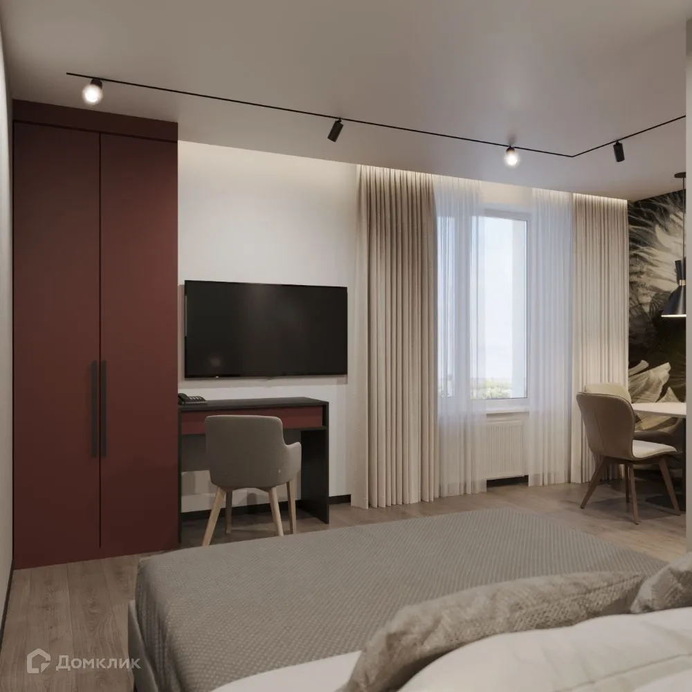 Планировка студии квартиры 29.35 м² в ЖК АЭРОН, г. Новосибирск — фото 3