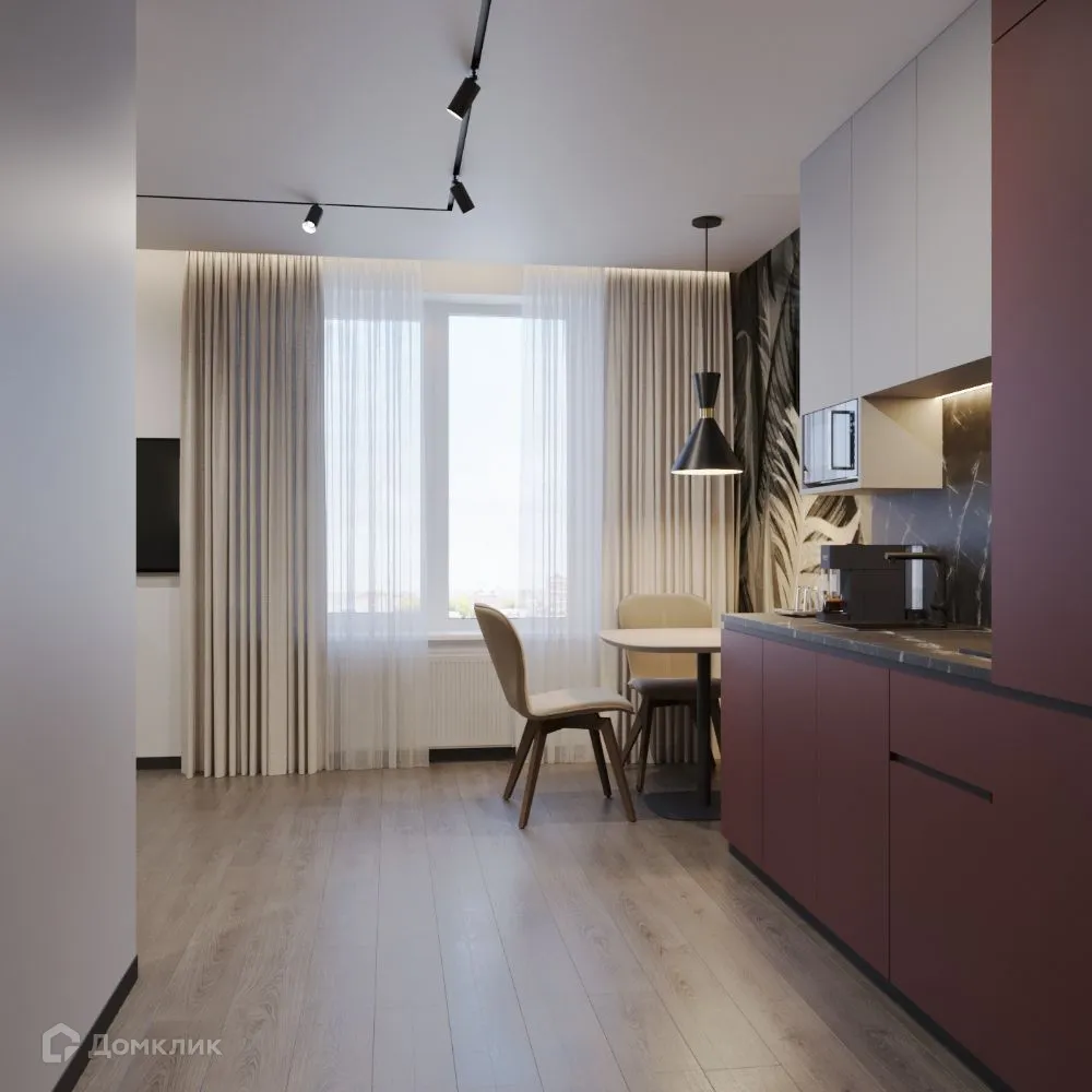 Планировка студии квартиры 29.35 м² в ЖК АЭРОН, г. Новосибирск — фото 8