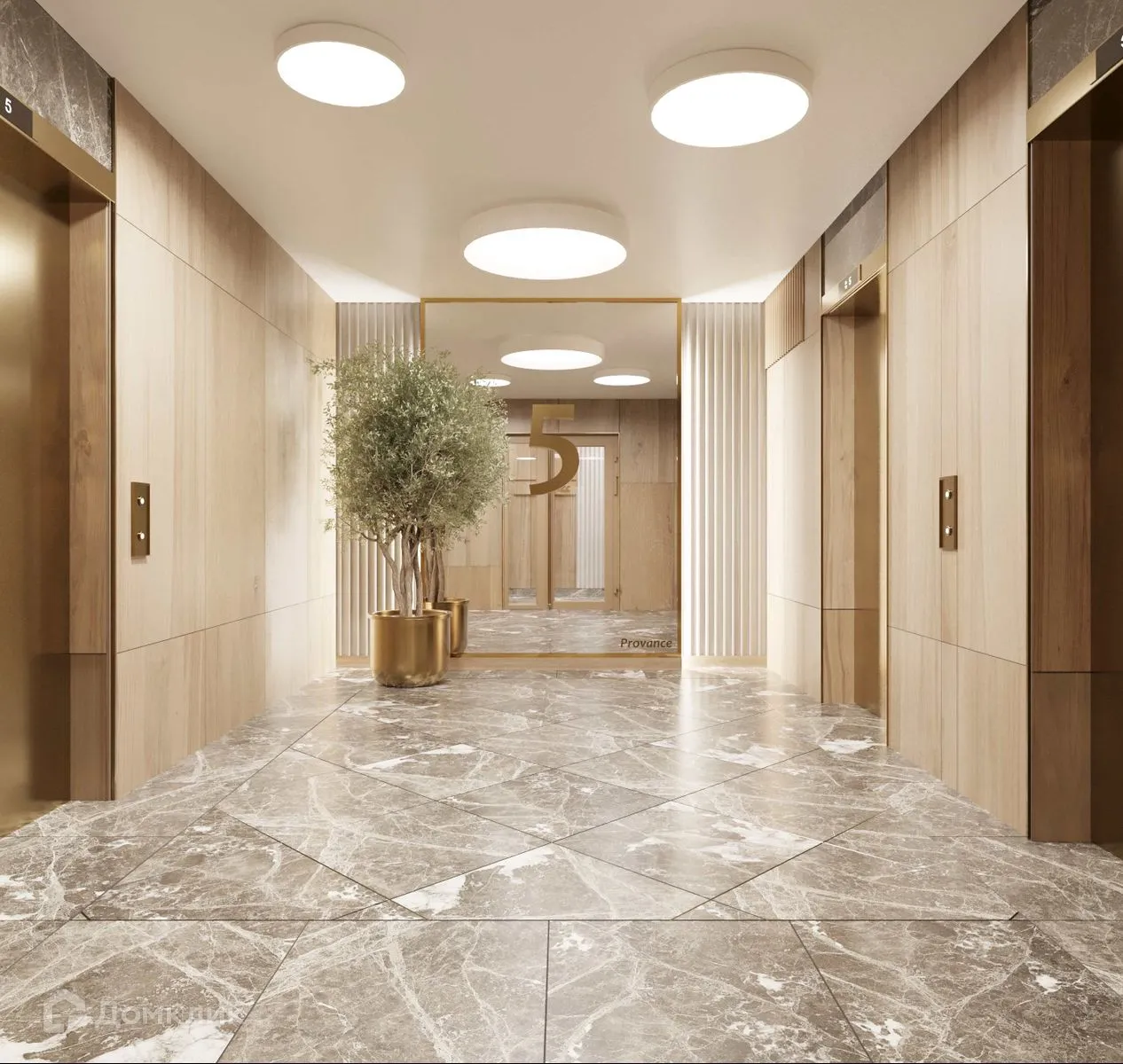 Планировка 1-комнатной квартиры 48.9 м² в ЖК Прованс, г. Новосибирск — фото 6