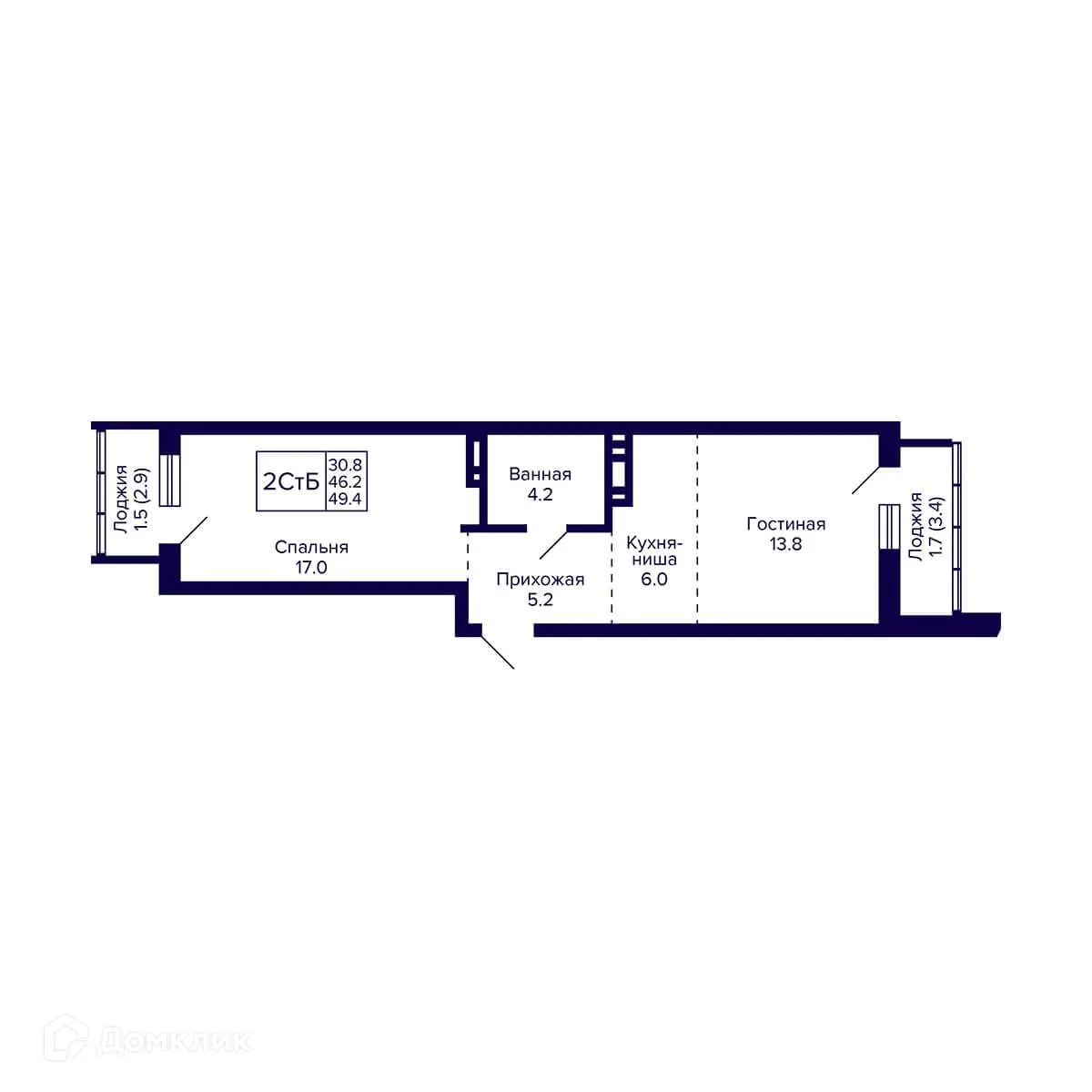 Фото квартиры в ЖК Жилой дом "GRANDO" (Грандо)