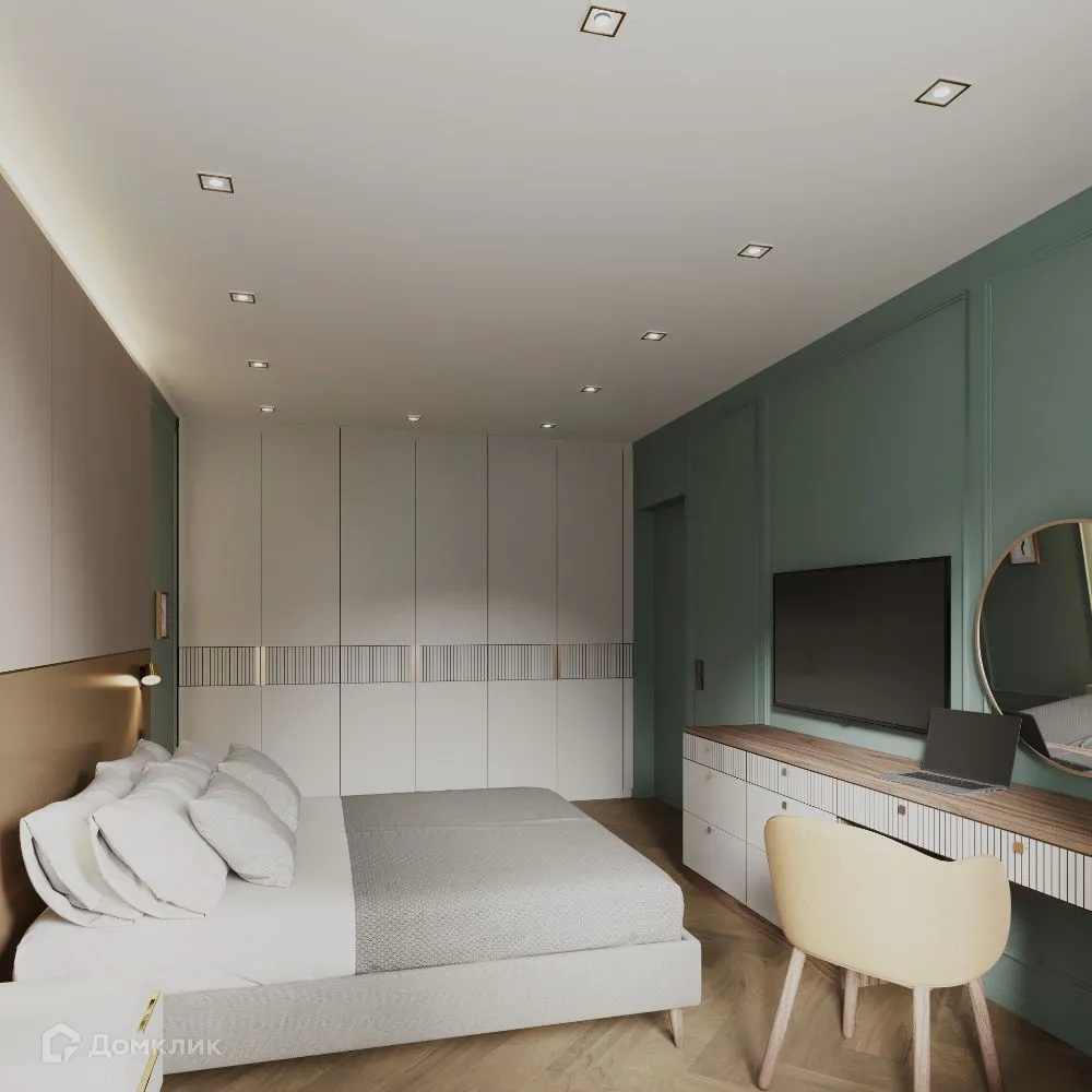 Планировка 2-комнатной квартиры 50.88 м² в ЖК АЭРОН, г. Новосибирск — фото 5