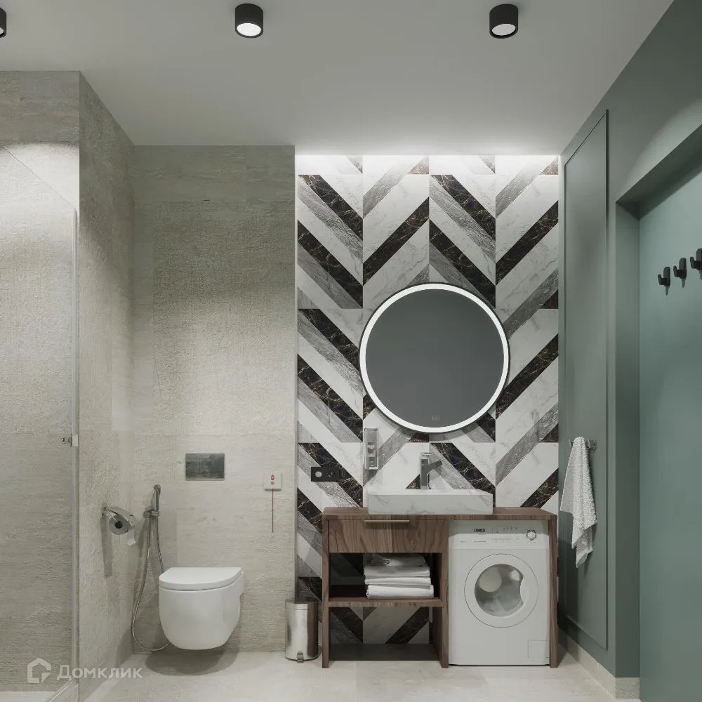 Планировка 2-комнатной квартиры 50.88 м² в ЖК АЭРОН, г. Новосибирск — фото 6