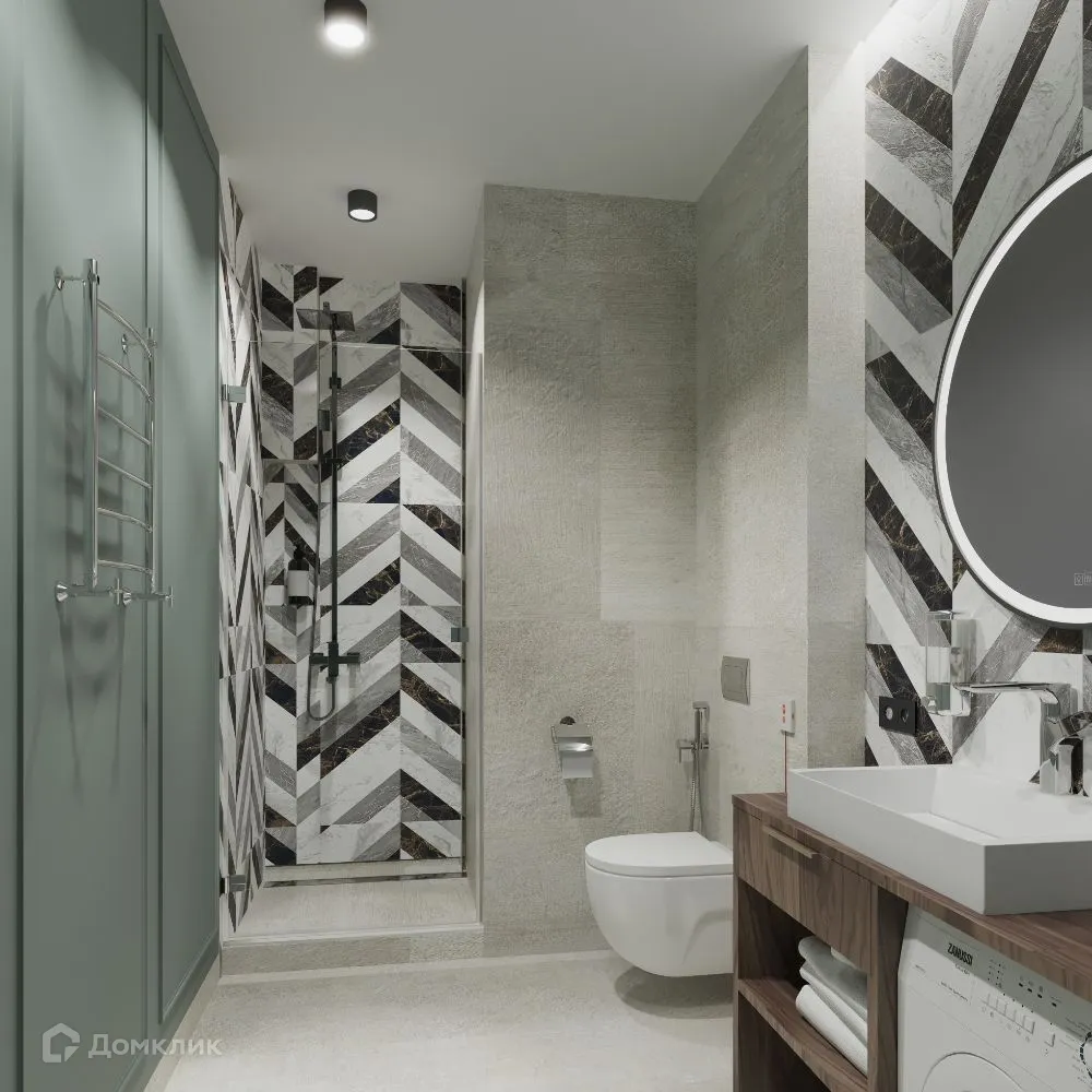 Планировка 2-комнатной квартиры 50.88 м² в ЖК АЭРОН, г. Новосибирск — фото 9