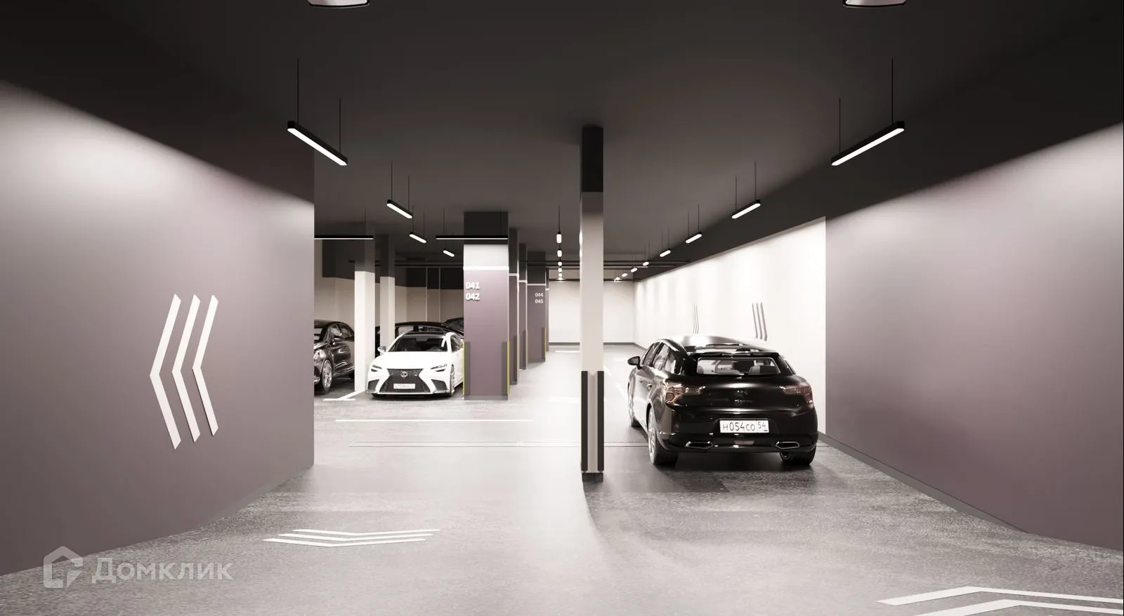 Планировка 2-комнатной квартиры 56.8 м² в ЖК Прованс, г. Новосибирск — фото 11