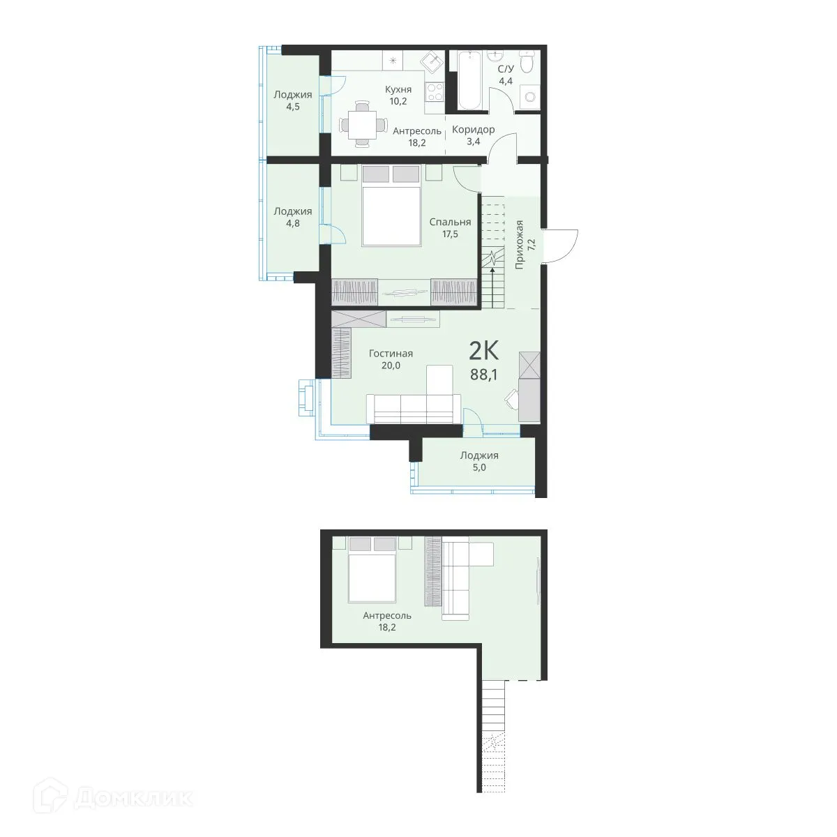 Фото квартиры в ЖК "Ежевика"