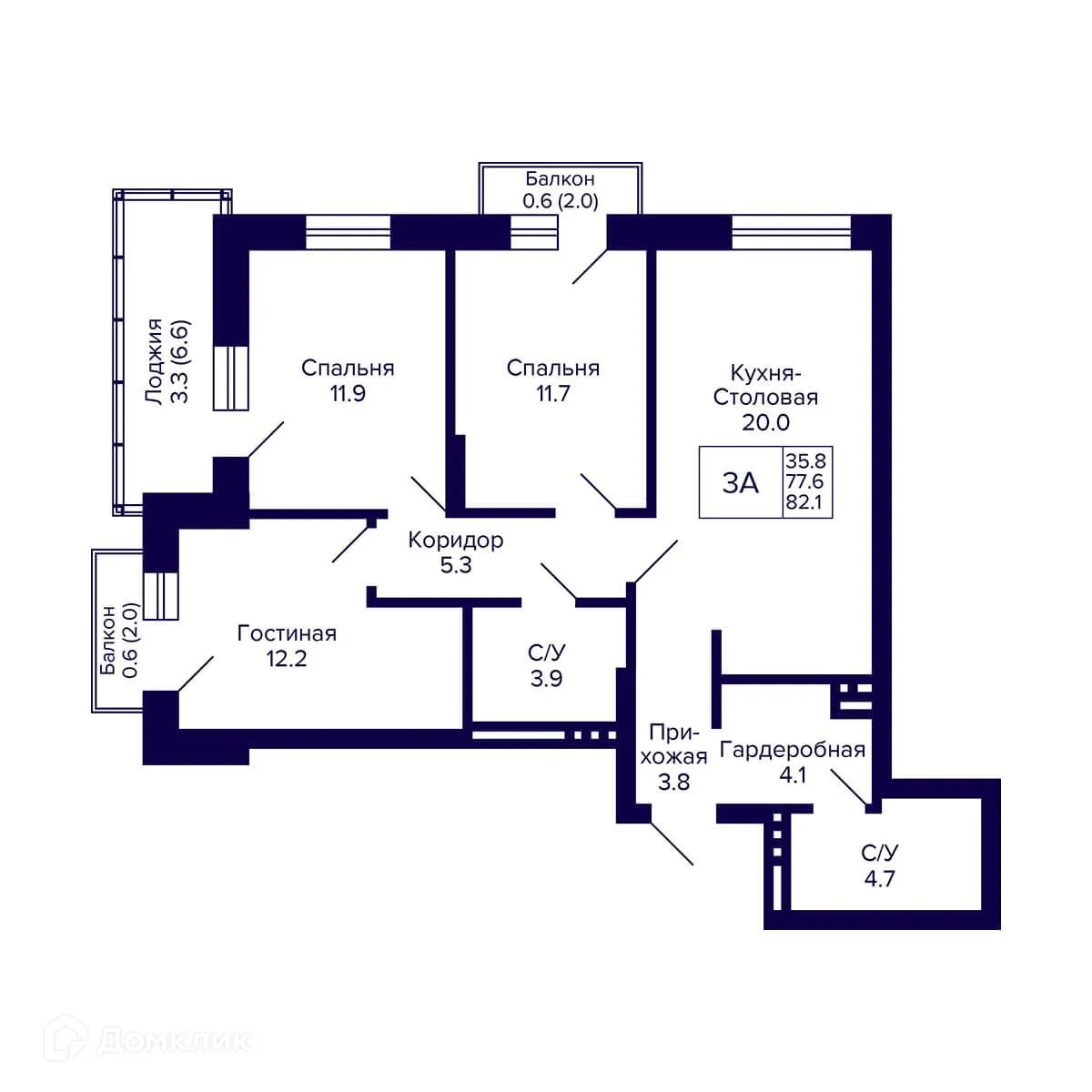 Фото квартиры в ЖК Сподвижники