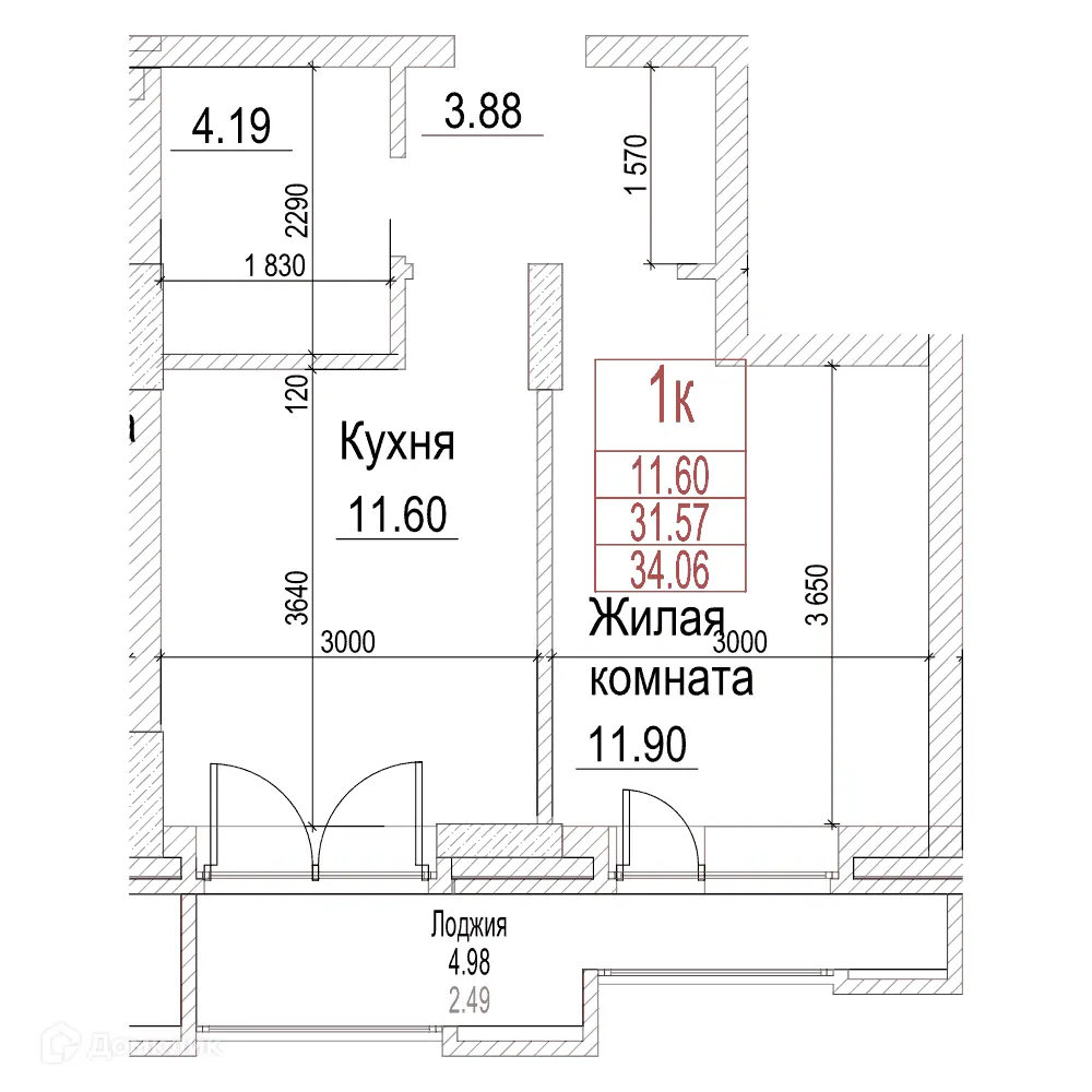 Фото квартиры в ЖК Чернышевский