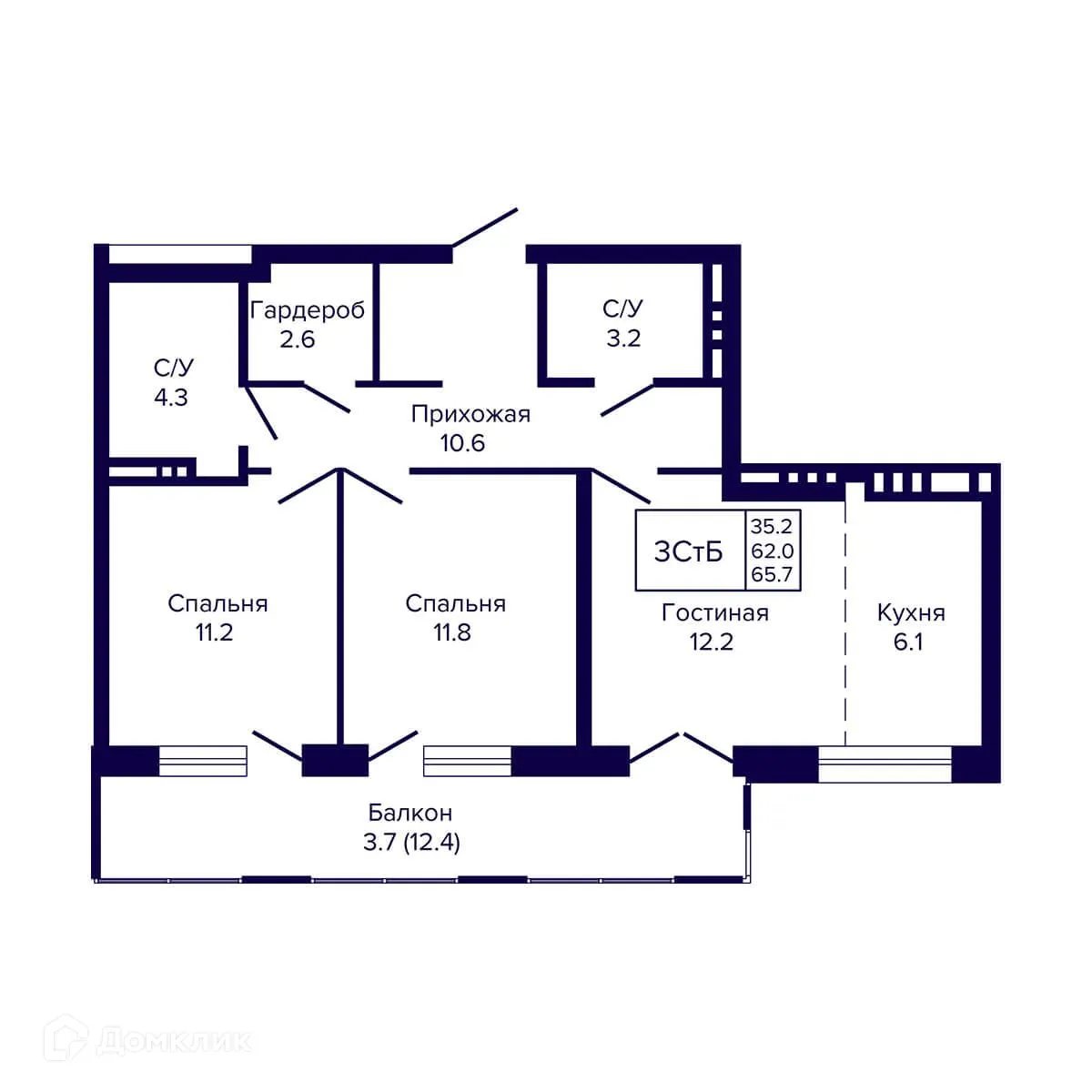 Фото квартиры в ЖК Жилой комплекс "LUNA" (ЛУНА)