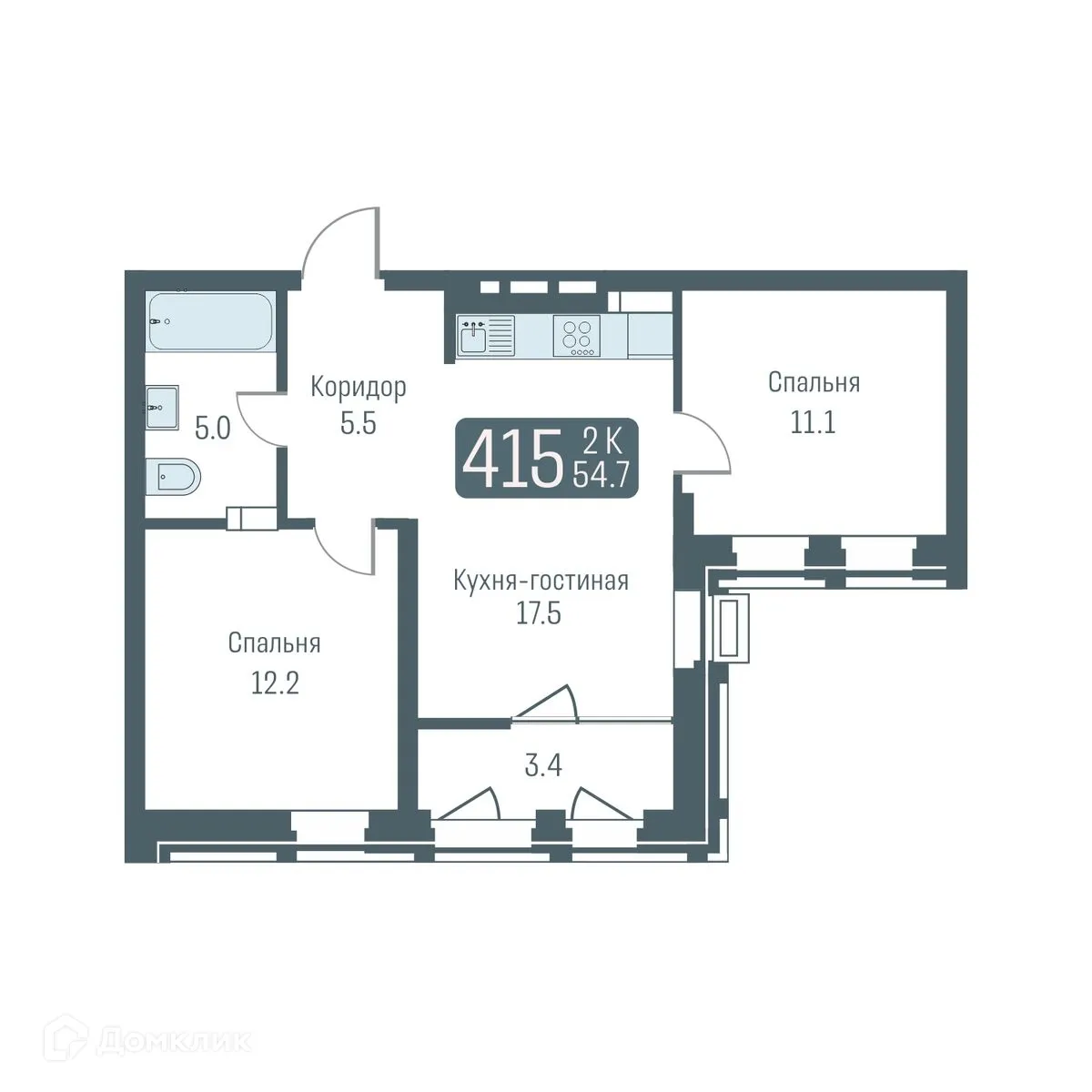 Фото квартиры в ЖК "КВАРТАЛЫ НЕМИРОВИЧА"