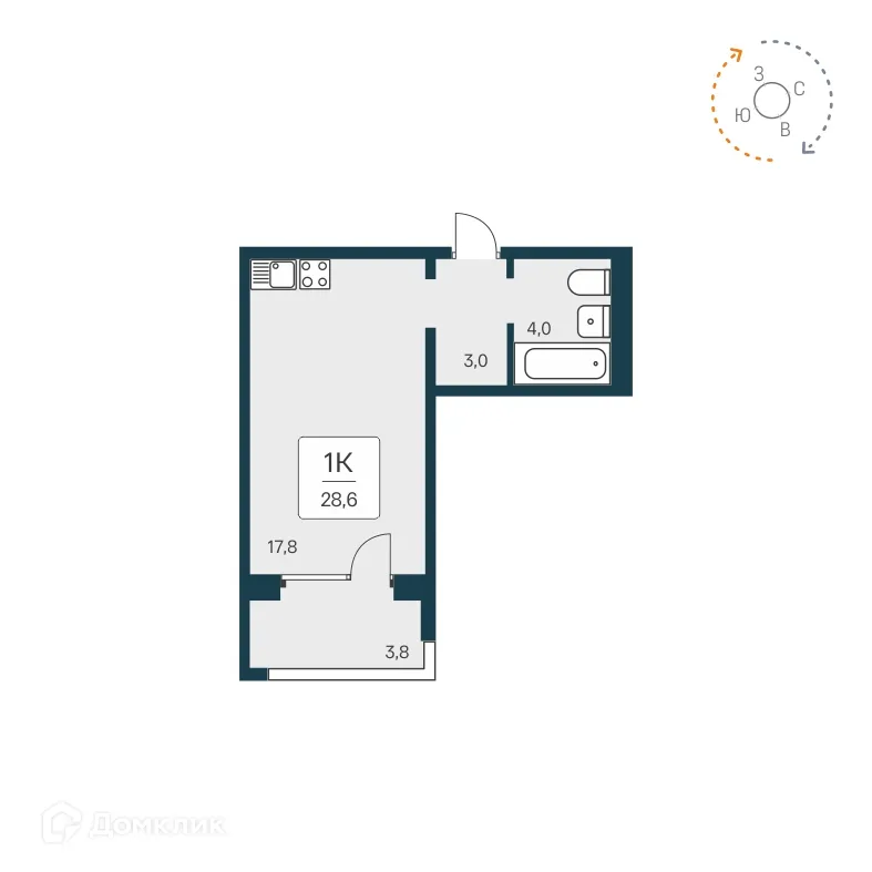 Фото квартиры в ЖК "Цветной бульвар"