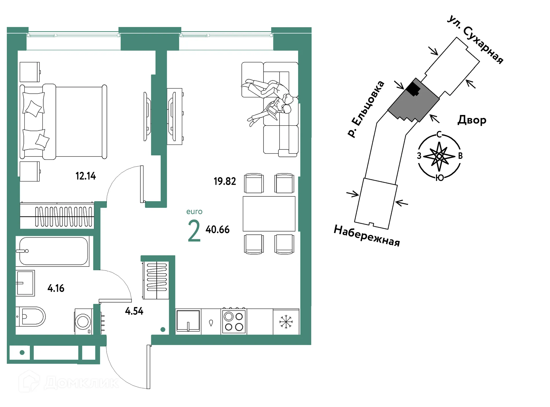 Фото квартиры в ЖК Страна.Береговая