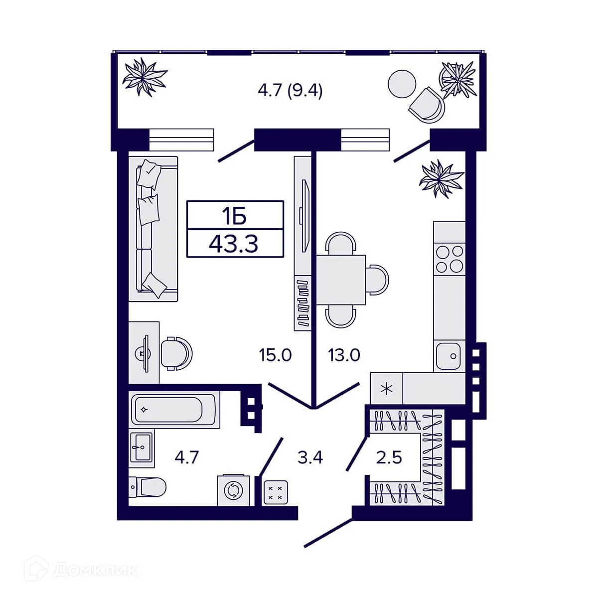 Фото квартиры в ЖК Жилой комплекс "LUNA" (ЛУНА)