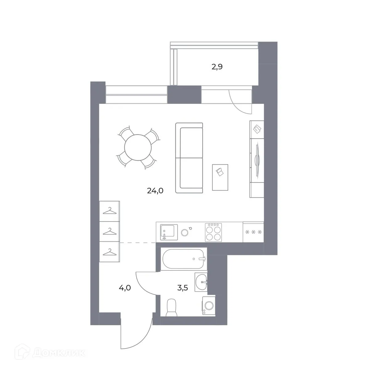 Фото квартиры в ЖК Прованс