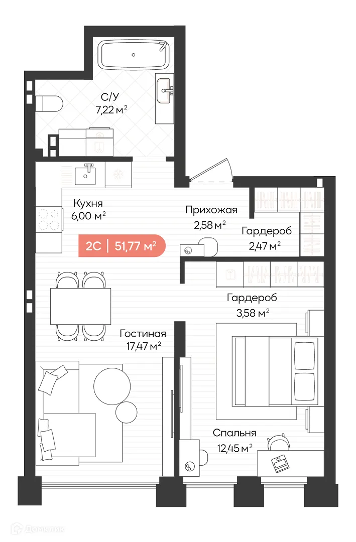 Фото квартиры в ЖК Balance (Баланс)