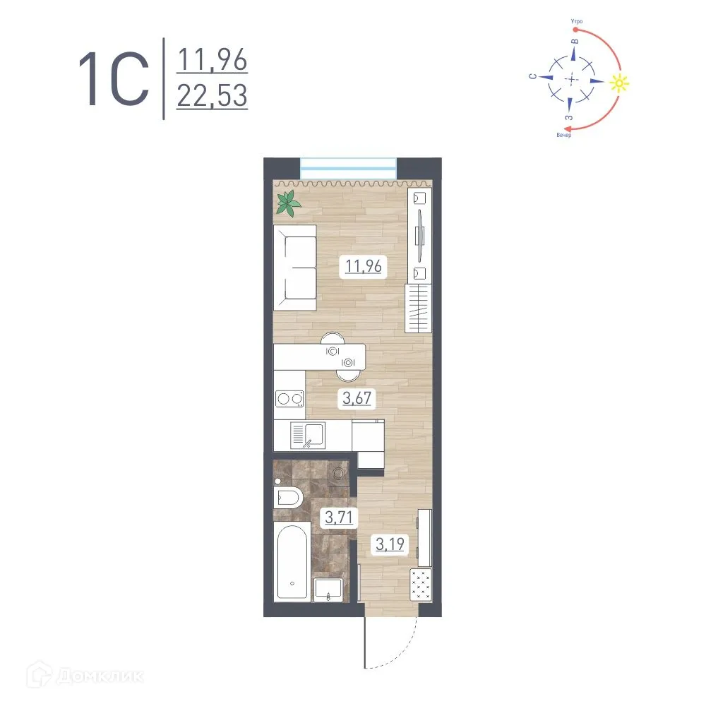 Фото квартиры в ЖК "Радуга Сибири"