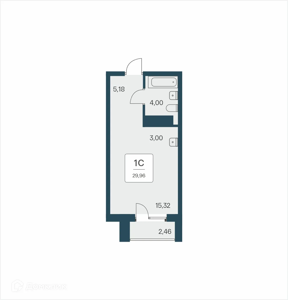 Фото квартиры в ЖК Тайм Парк Апартаменты