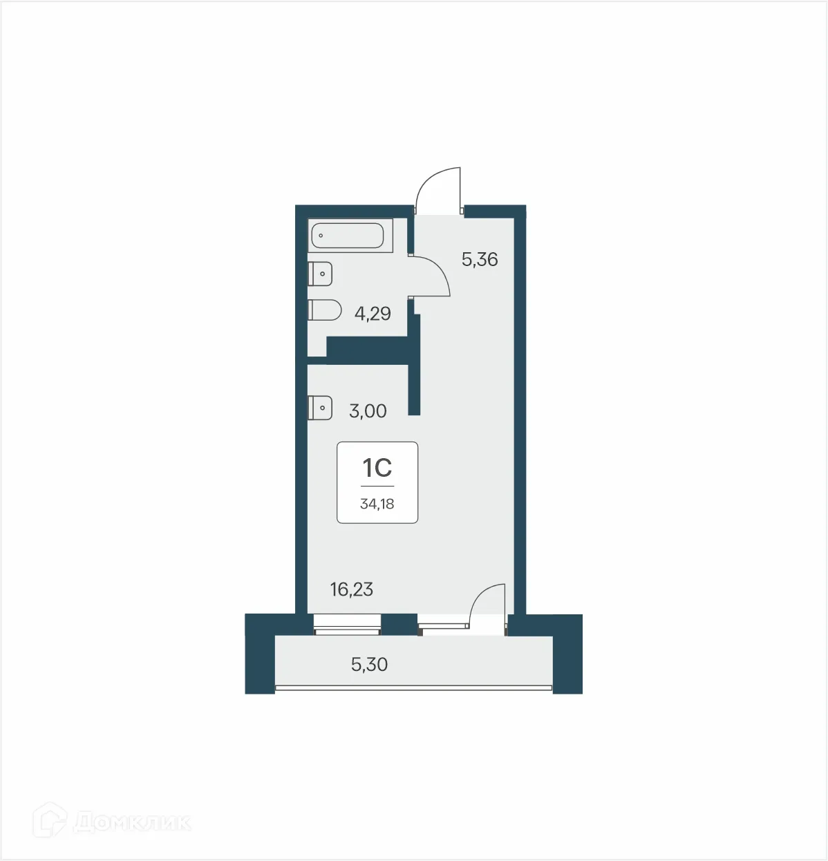Фото квартиры в ЖК Тайм Парк Апартаменты