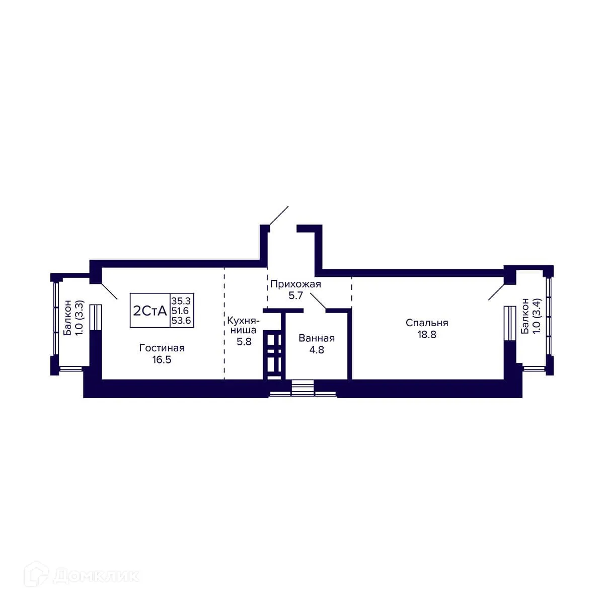 Фото квартиры в ЖК Жилой дом "GRANDO" (Грандо)