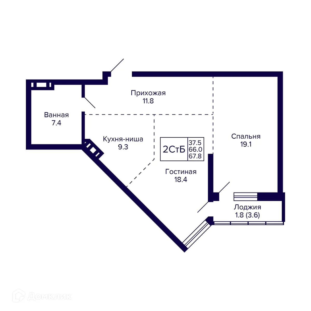 Фото квартиры в ЖК Жилой дом "GRANDO" (Грандо)