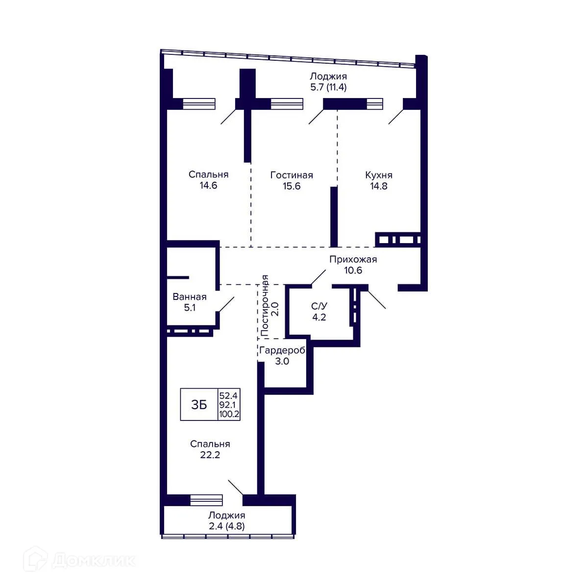 Фото квартиры в ЖК Жилой дом "GRANDO" (Грандо)