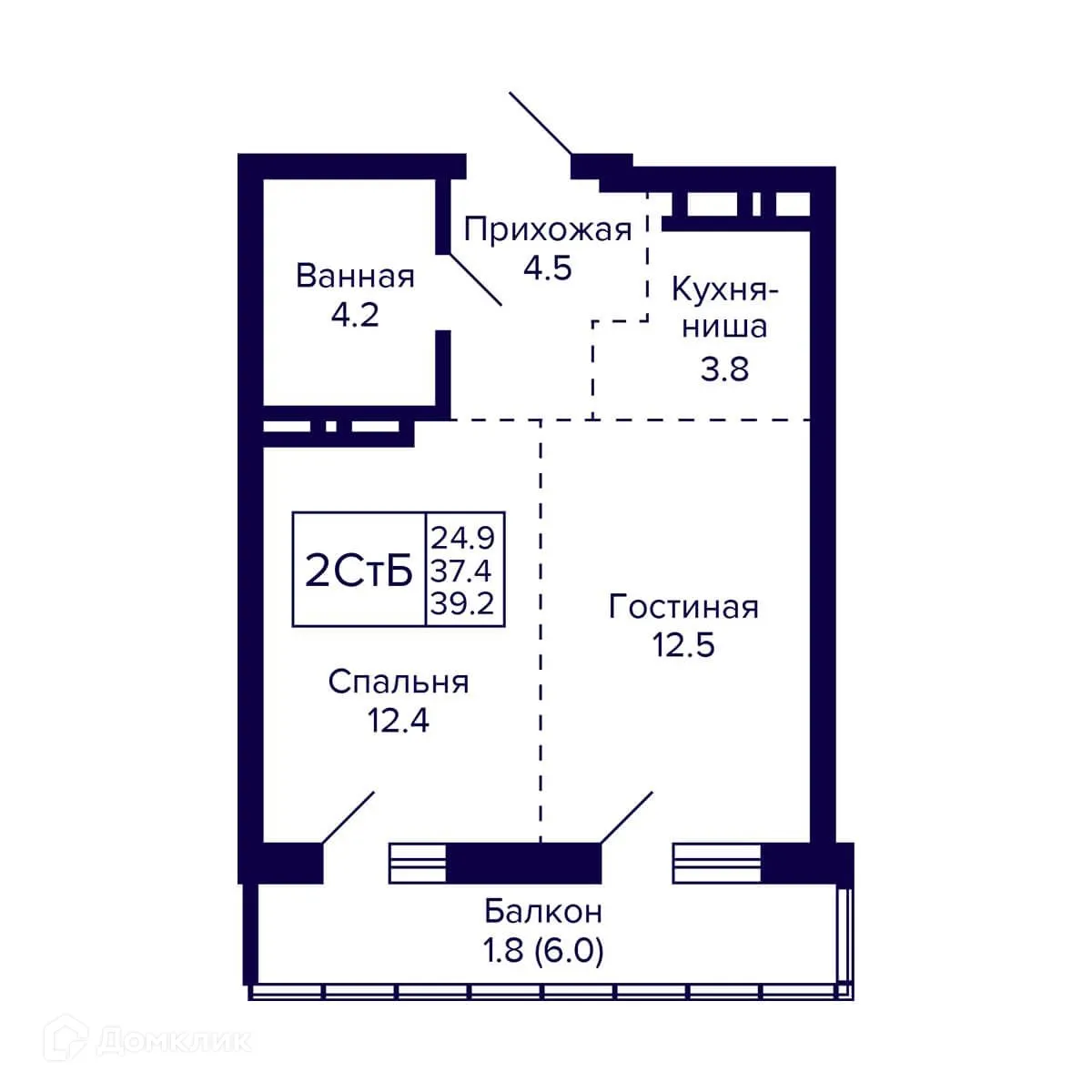 Фото квартиры в ЖК Жилой дом "GRANDO" (Грандо)