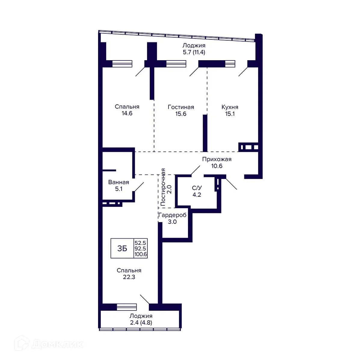 Фото квартиры в ЖК Жилой дом "GRANDO" (Грандо)