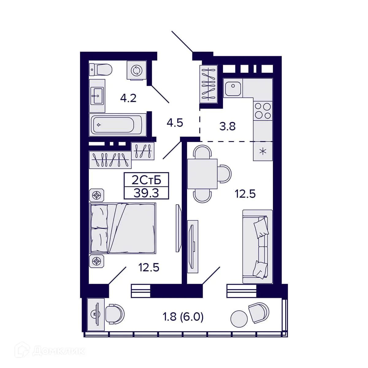 Фото квартиры в ЖК Жилой дом "GRANDO" (Грандо)