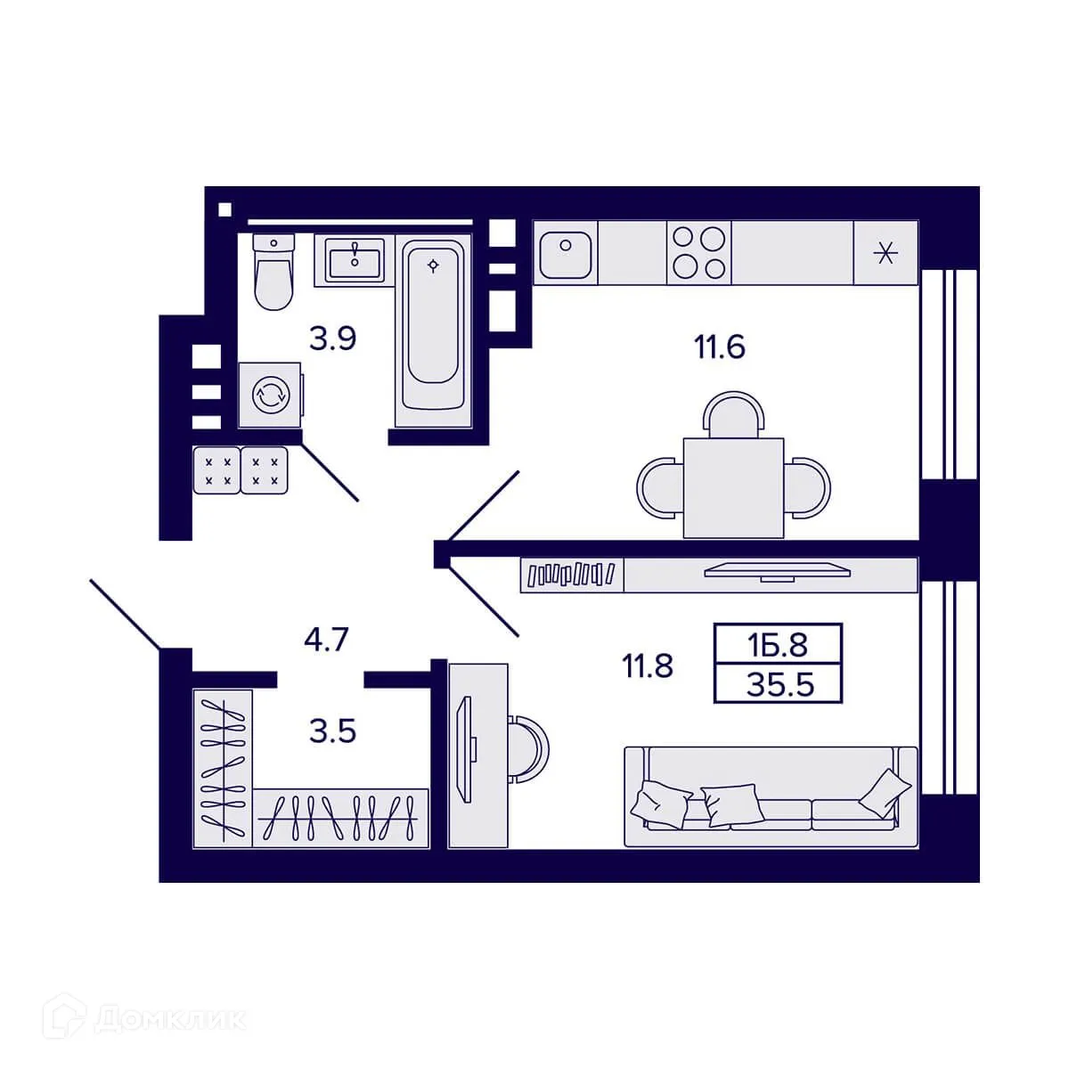 Фото квартиры в ЖК Сподвижники