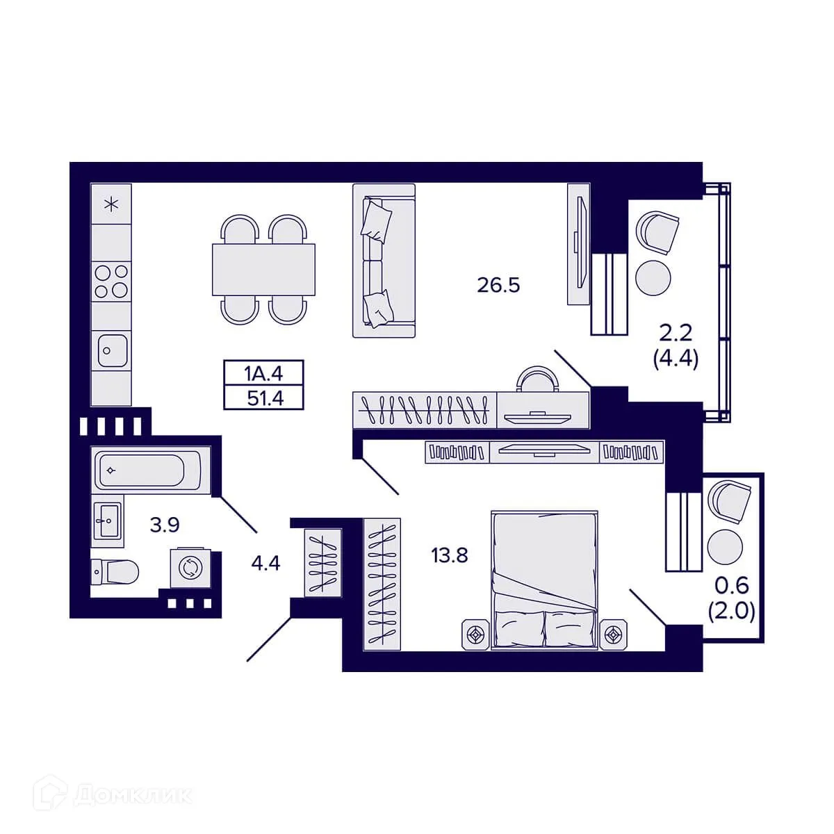 Фото квартиры в ЖК Сподвижники