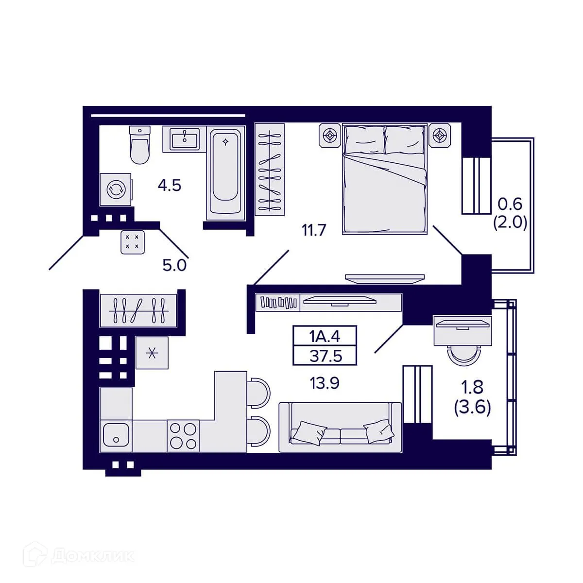 Фото квартиры в ЖК Сподвижники