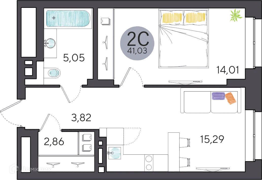 Фото квартиры в ЖК Ясный берег