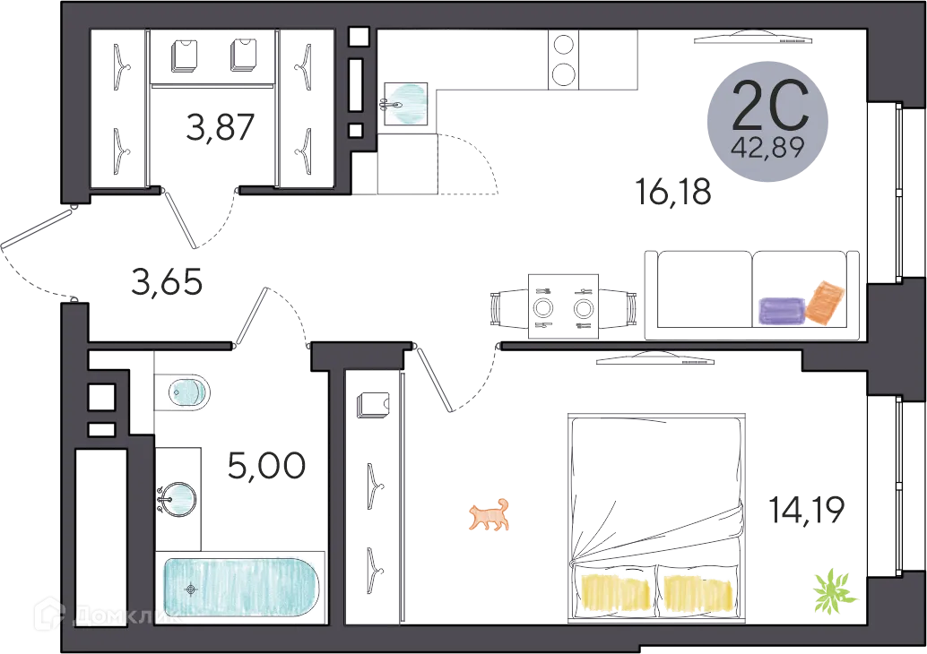 Фото квартиры в ЖК Ясный берег