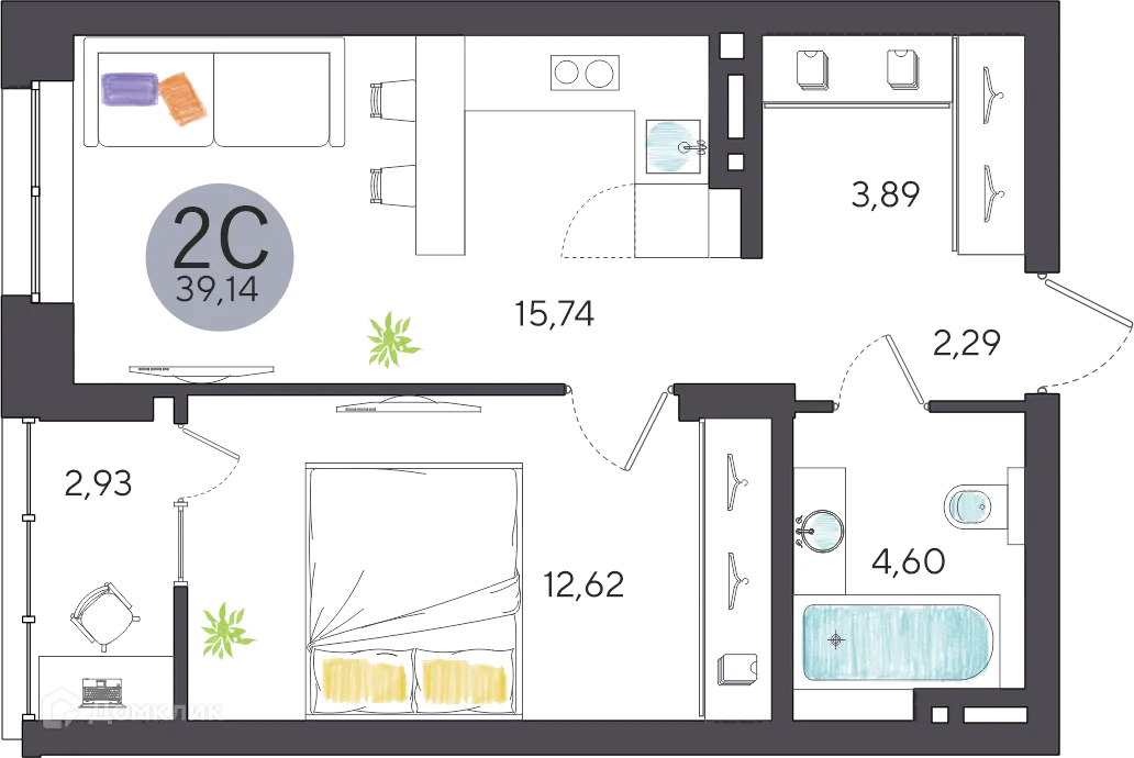 Фото квартиры в ЖК Ясный берег