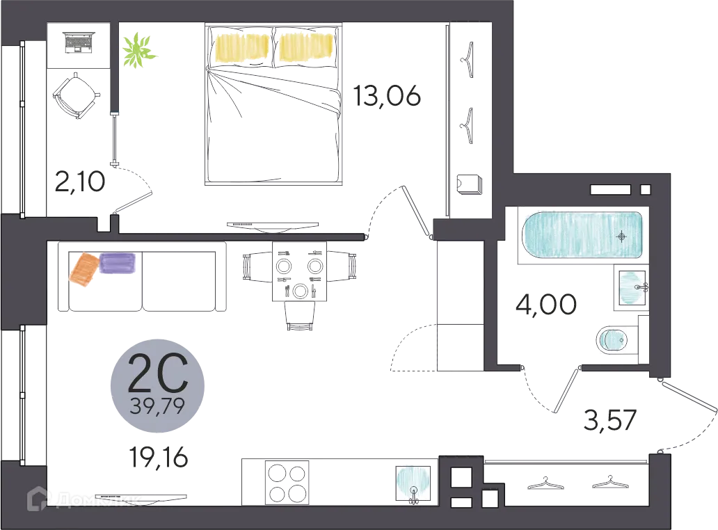 Фото квартиры в ЖК Ясный берег