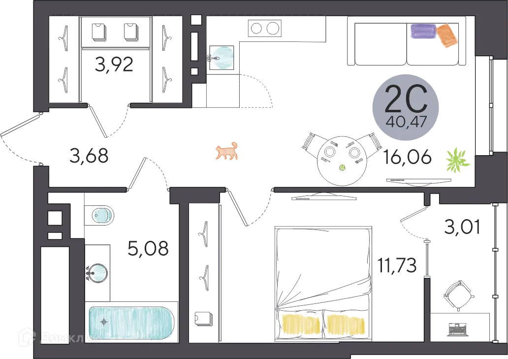 Фото квартиры в ЖК Ясный берег