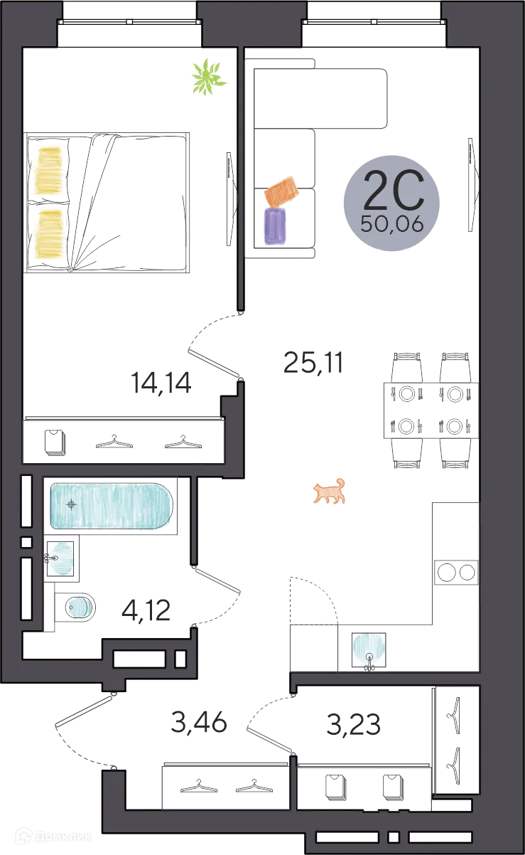 Фото квартиры в ЖК Ясный берег