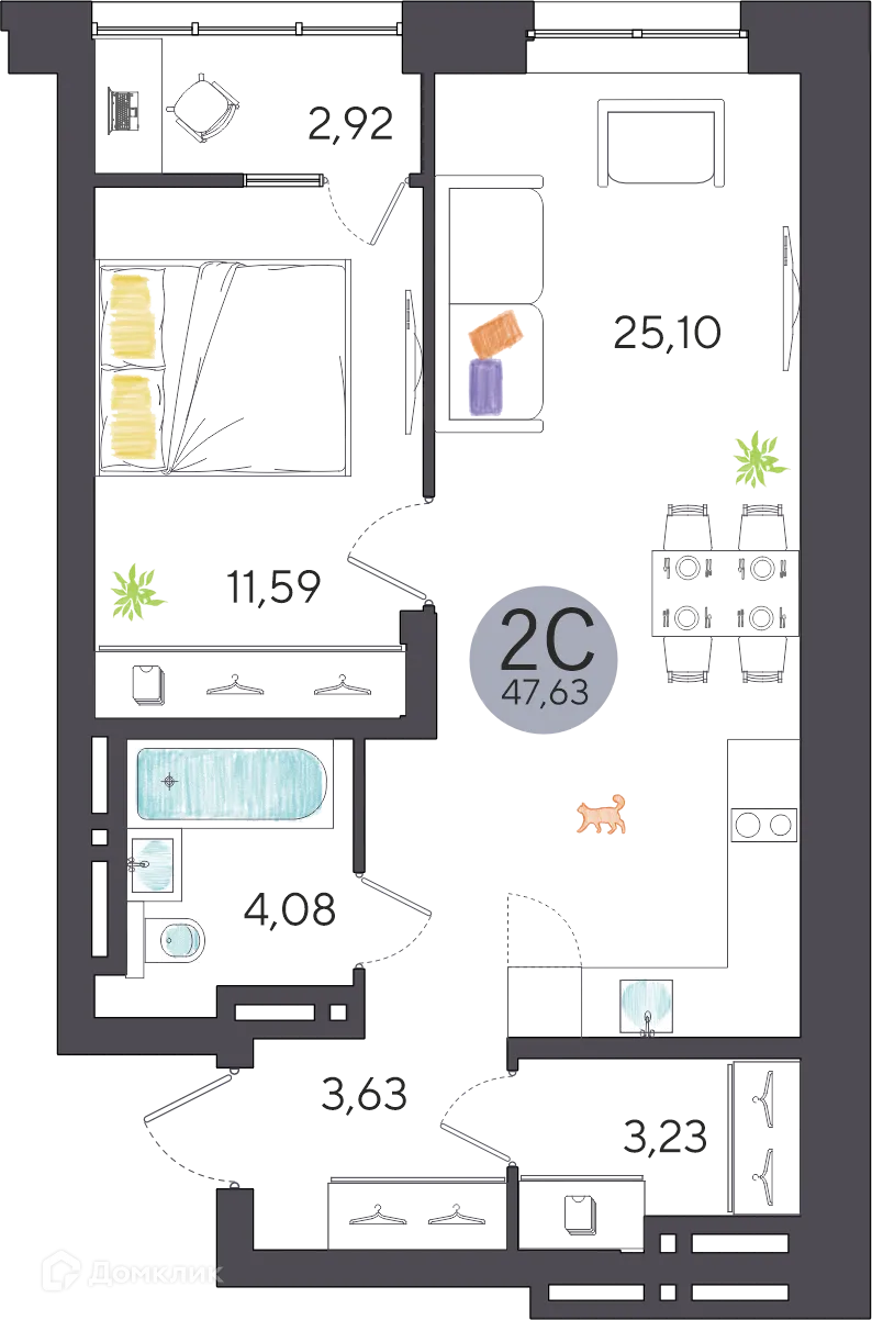 Фото квартиры в ЖК Ясный берег