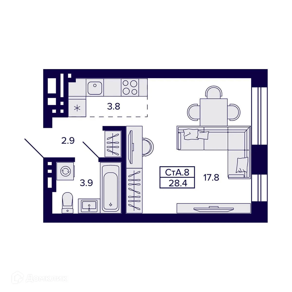 Фото квартиры в ЖК Сподвижники