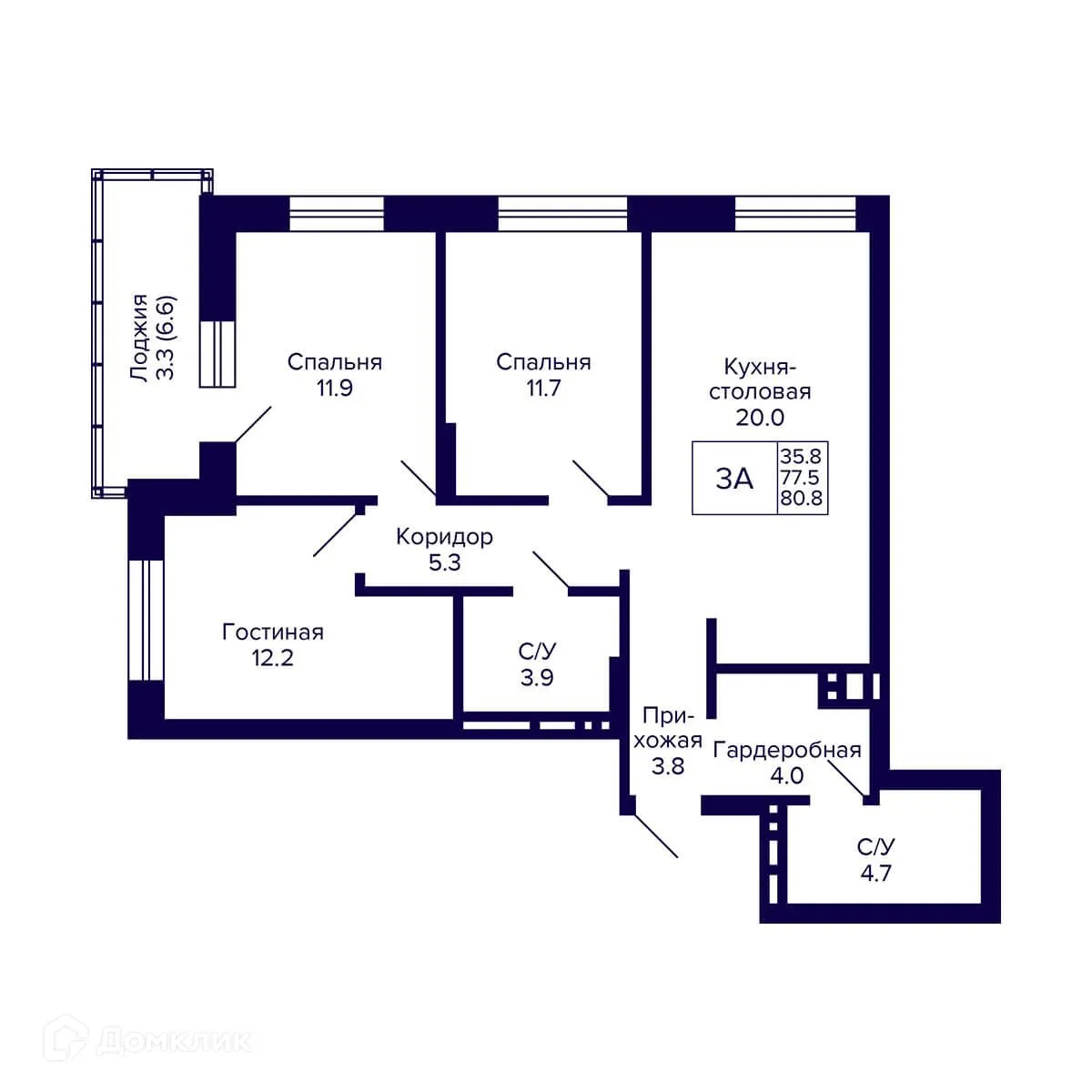Фото квартиры в ЖК Сподвижники