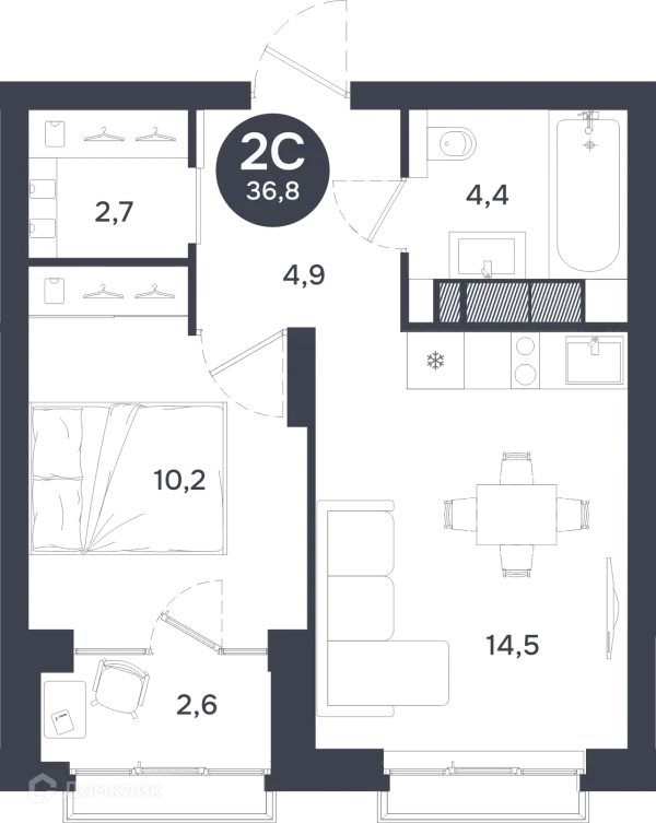 Квартира в ЖК Ясный берег