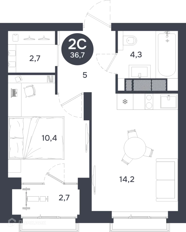 Квартира в ЖК Ясный берег