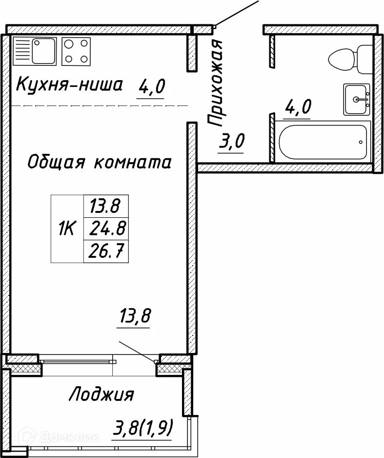Фото квартиры в ЖК по ул. Связистов